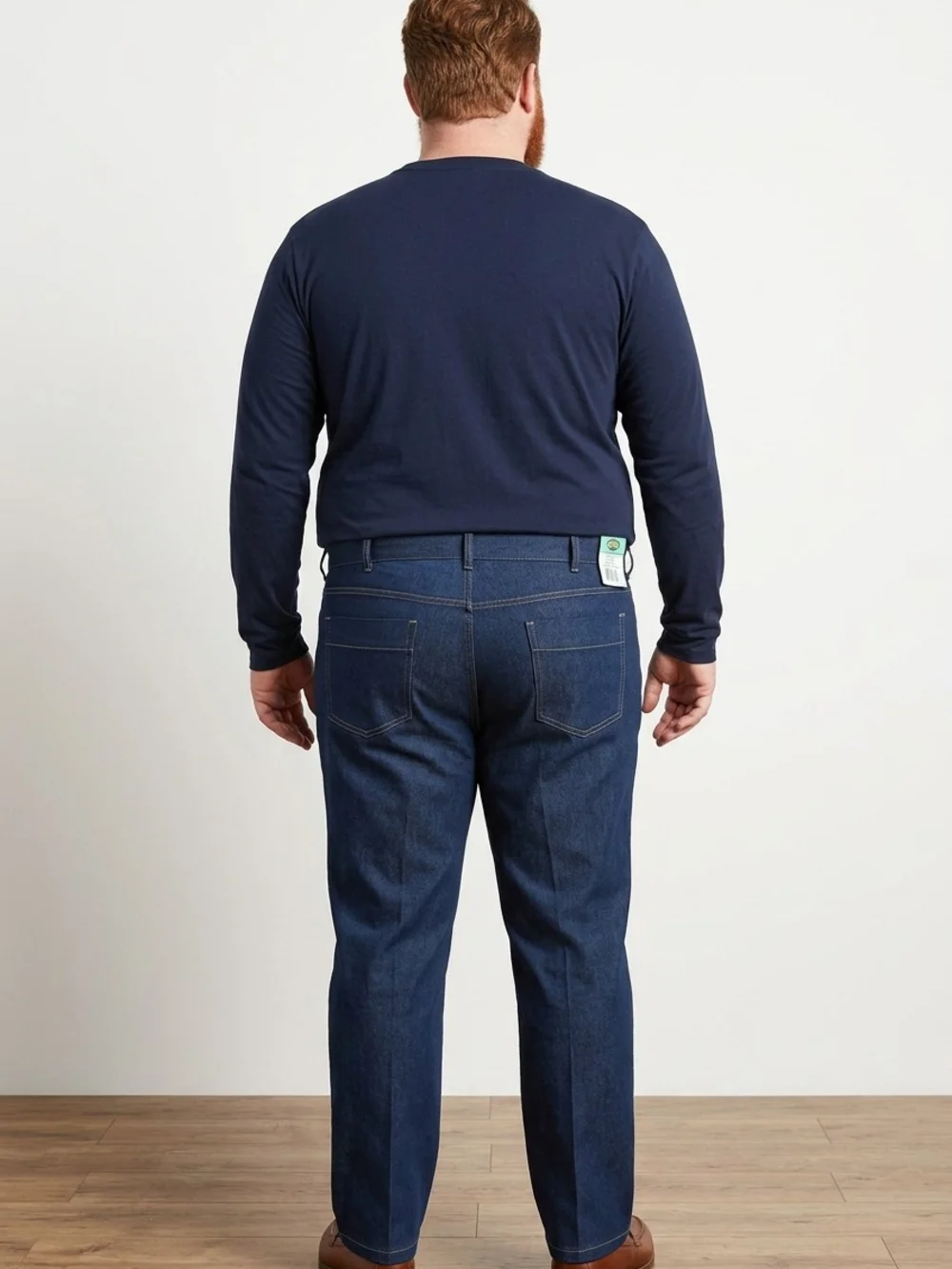 NWT Haband Men's Straight Fit-Forever StretchyJeans With Expanding Waist Sz 40M
